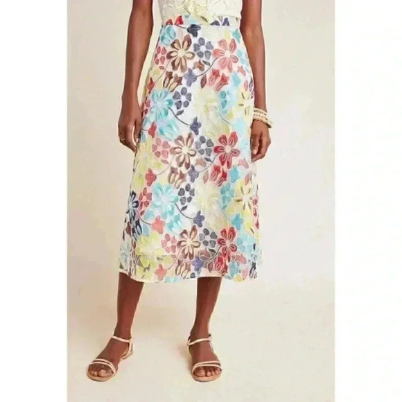 Anthropologie Eva Franco Meghan skirt A-line style - Picture 2 of 3